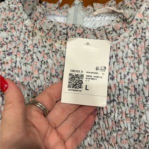 Forever 21 light blue floral dress